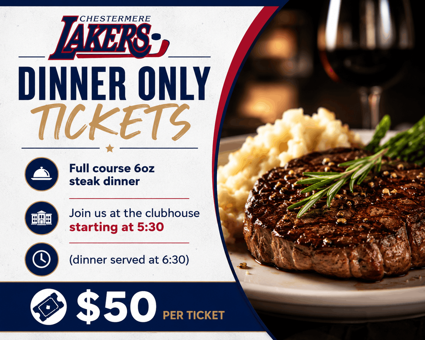 Dinner Only Tickets
